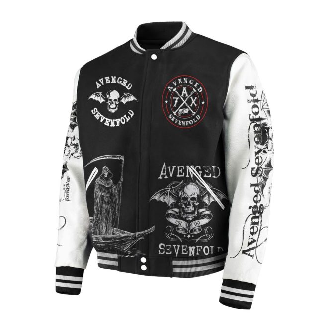 Avenged Sevenfold Varsity Jacket - Stylish Rock Band Merchandise For Fans - Image 4