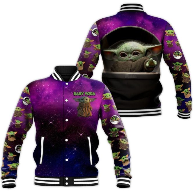 Galaxy Baby Yoda Bomber Jacket - Star Wars Fans' Ultimate Gift!