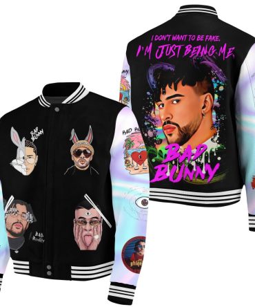 Limited Edition Bad Bunny Graphic Bomber Jacket - Bold Streetwear Style