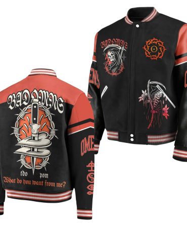 Bad Omens Varsity Jacket - Bold Graphic Streetwear With Unique Design