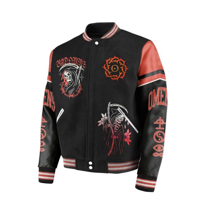 Bad Omens Varsity Jacket - Bold Graphic Streetwear With Unique Design - Image 3