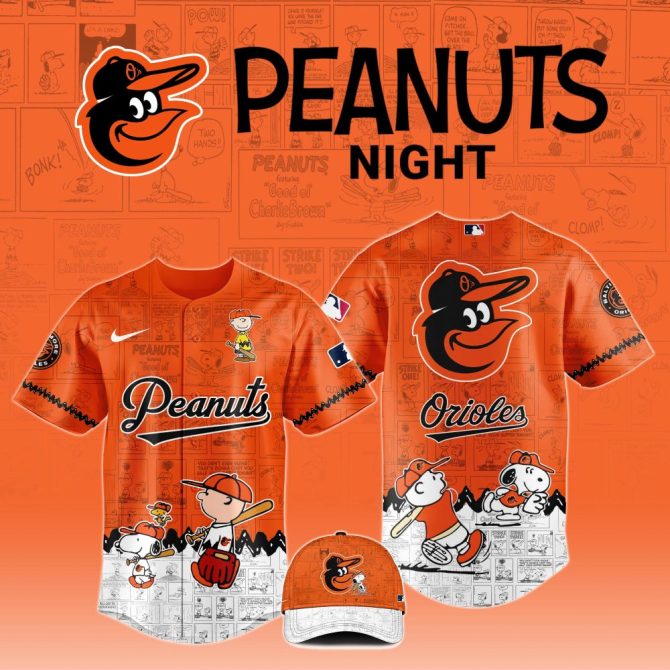 Exclusive Peanuts Night Orioles Jersey & Cap Set - Celebrate In Style!