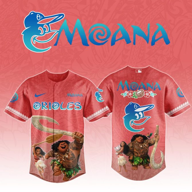 Moana-Themed Baseball Jersey - Vibrant Design With Iconic Characters - Perfect Gift For Fans!