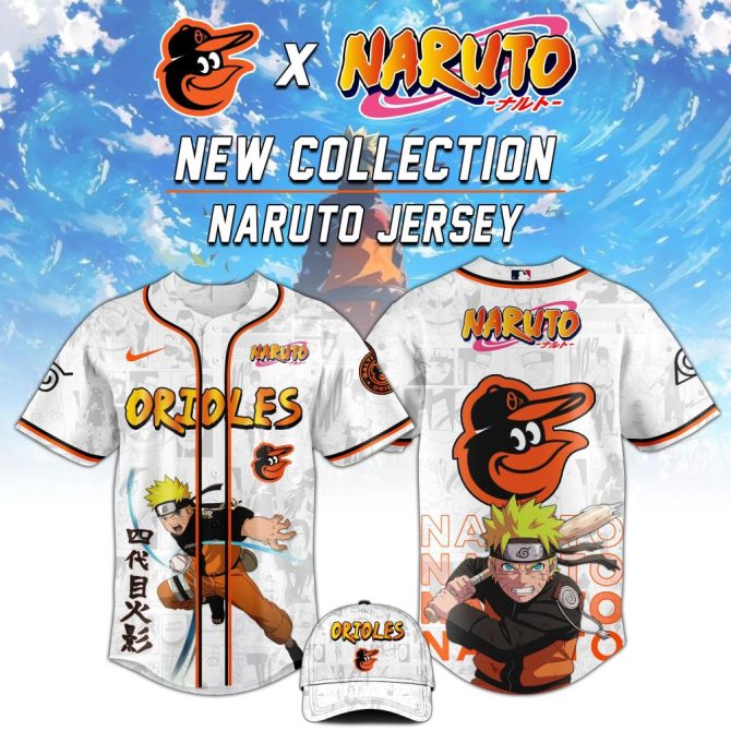 Limited Edition Naruto X Orioles Jersey – Anime Fans Must-Have! Get Yours Now!