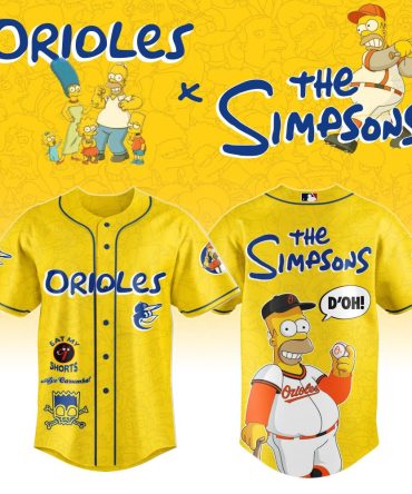 Exclusive Simpsons X Orioles Baseball Jersey – Limited Edition Fan Gear!