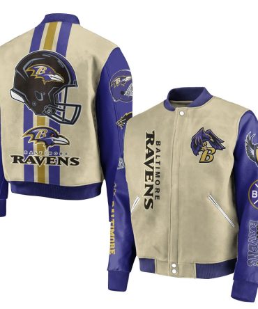Official Baltimore Ravens Varsity Jacket - Stylish Nfl Fan Gear For Men & Women