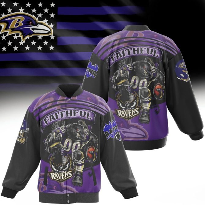 Limited Edition Ravens Faithful Jacket – Bold Design, Ultimate Fan Gift!