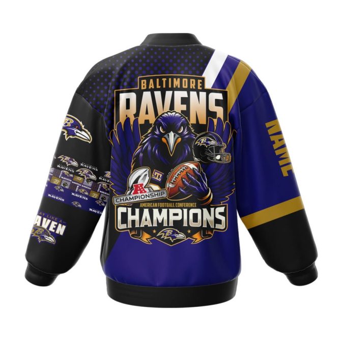 Custom Baltimore Ravens Championship Jacket - Personalized Nfl Fan Gear - Image 3