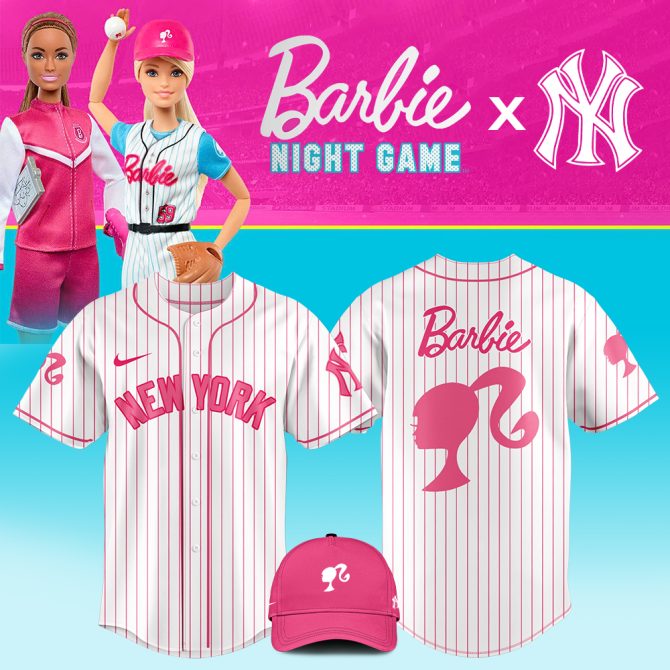 Barbie X Ny Yankees Night Game Jersey & Cap Set – Limited Edition Collectible