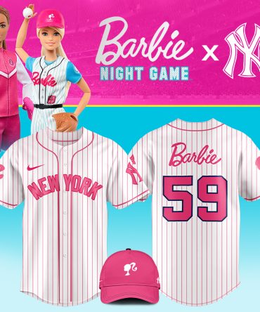 Barbie X Ny Yankees Baseball Jersey & Cap Set - Limited Edition Pink Collection