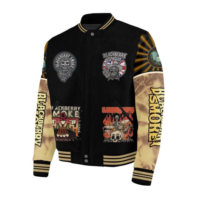 Blackberry Smoke Rock & Roll Bomber Jacket - Vintage Style, Bold Graphics, Limited Edition - Image 2