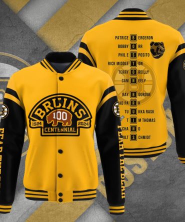 Boston Bruins Centennial Varsity Jacket - 100Th Anniversary Limited Edition