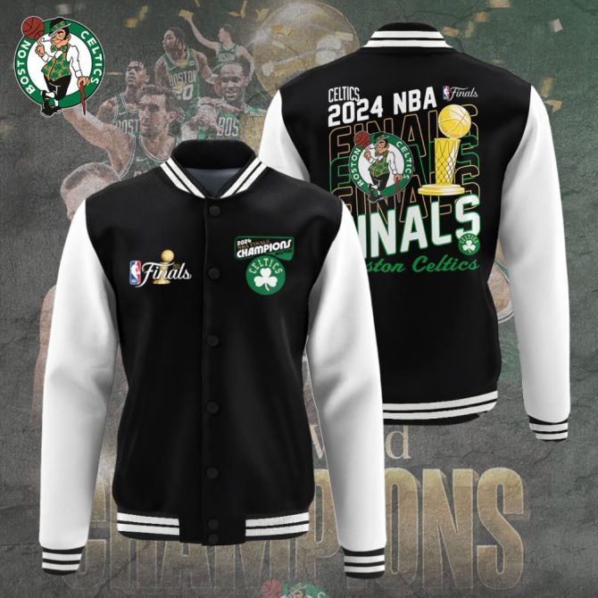 2024 Nba Finals Boston Celtics Champions Varsity Jacket – Official Fan Gear