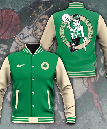 Green Boston Celtics Varsity Jacket - Stylish Nba Fan Gear For Men & Women