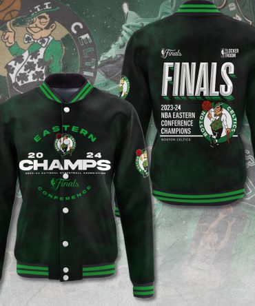 2023-24 Boston Celtics Eastern Champs Varsity Jacket - Limited Edition Nba Finals Apparel