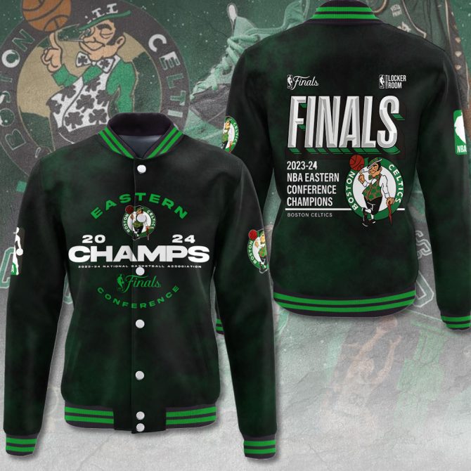 2023-24 Boston Celtics Eastern Champs Varsity Jacket - Limited Edition Nba Finals Apparel