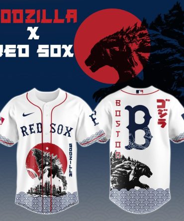 Limited Edition Godzilla X Red Sox Baseball Jersey - Unique Fan Gear For Collectors