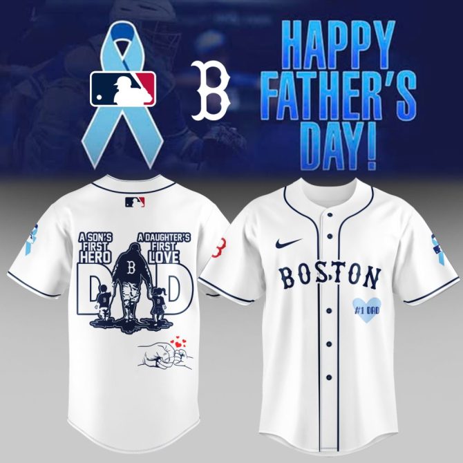 Celebrate Dad With Boston Baseball Jersey - A Son'S Hero, Daughter'S Love - Perfect Father'S Day Gift
