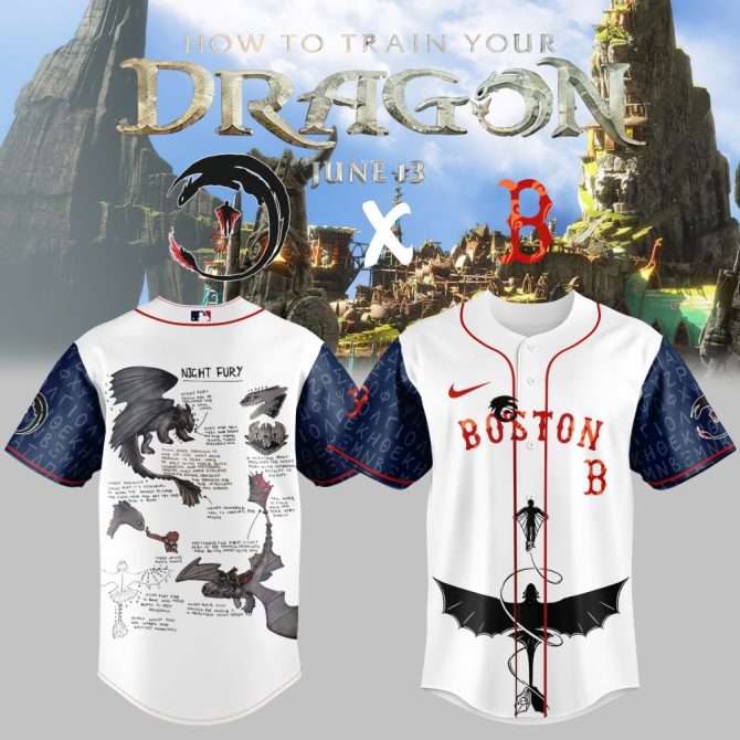 How To Train Your Dragon X Boston Baseball Jersey – Limited Edition Fan Gear