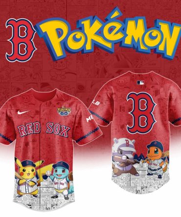 Limited Edition Red Sox Pokémon Jersey – Pikachu & Friends Fan Gear