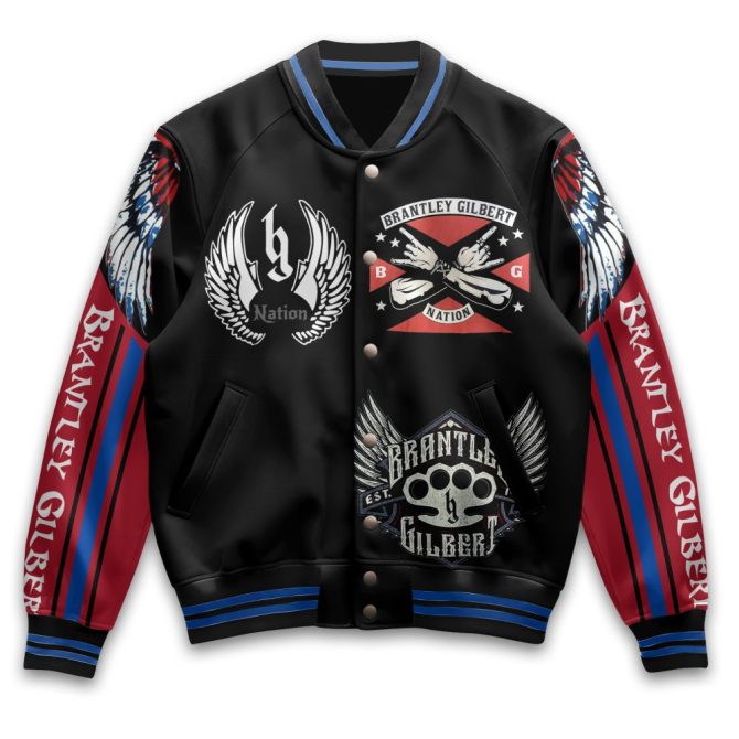 Brantley Gilbert Bomber Jacket - Rock Style, Bold Design, Limited Edition - Image 3