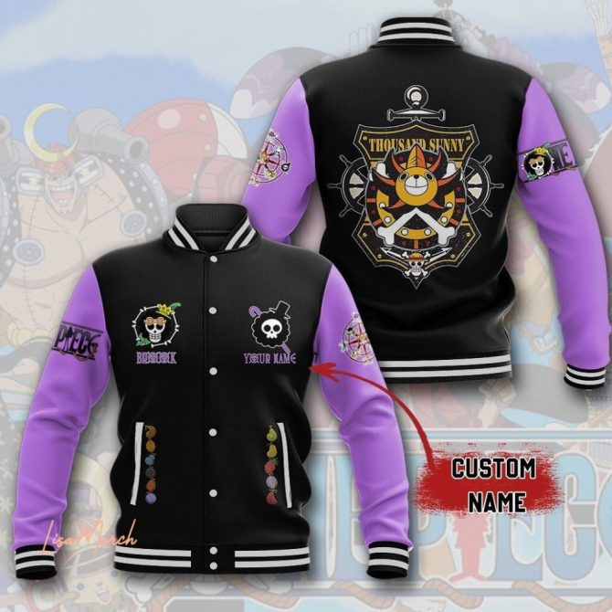 Customizable Anime Varsity Jacket - Personalized Name & Iconic Design For Fans