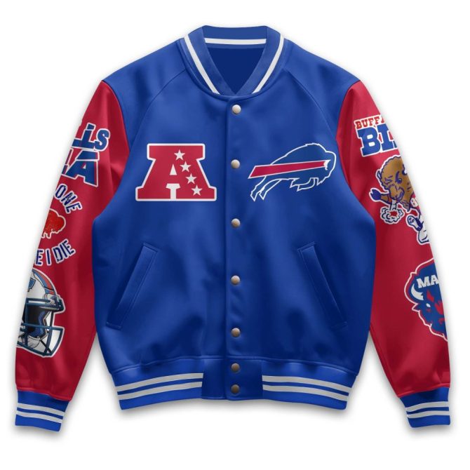 Buffalo Bills 2024 Championship Varsity Jacket - 5X Afc Champs Limited Edition - Image 2