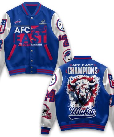 Buffalo Afc East Champs 2024 Varsity Jacket - Bold Nfl Fan Gear
