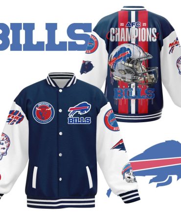 Buffalo Bills Afc Champions Jacket – Limited Edition Varsity Style For Fans