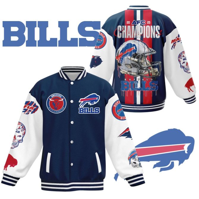 Buffalo Bills Afc Champions Jacket – Limited Edition Varsity Style For Fans