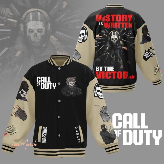 Call Of Duty Warzone Varsity Jacket - Iconic Ghosts Design, Premium Quality