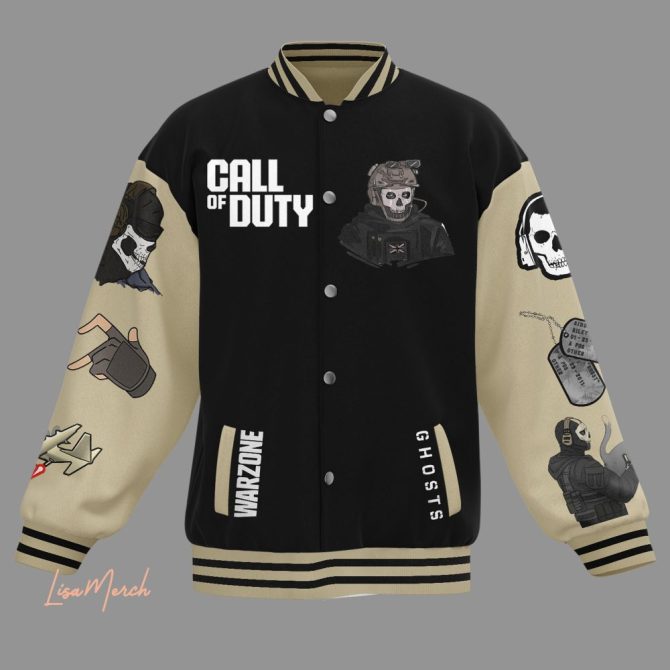 Call Of Duty Warzone Varsity Jacket - Iconic Ghosts Design, Premium Quality - Image 2