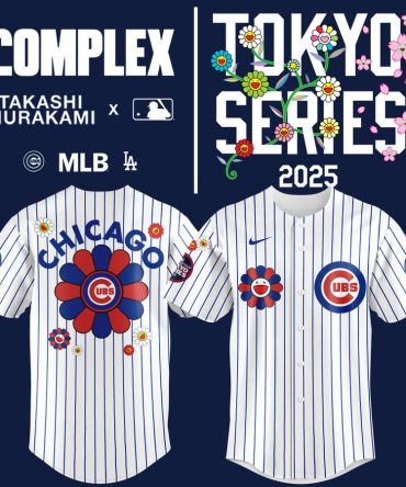 Limited Edition Chicago Cubs X Takashi Murakami Tokyo Series 2025 Jersey - Unique Floral Design