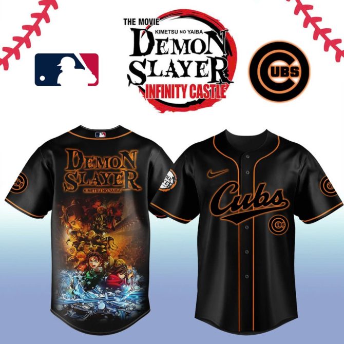 Demon Slayer X Cubs Baseball Jersey - Limited Edition Fan Gear