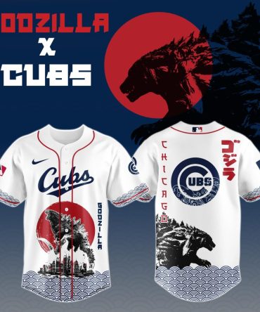 Limited Edition Godzilla X Cubs Jersey - Unique Design For Fans , Exclusive Baseball Apparel