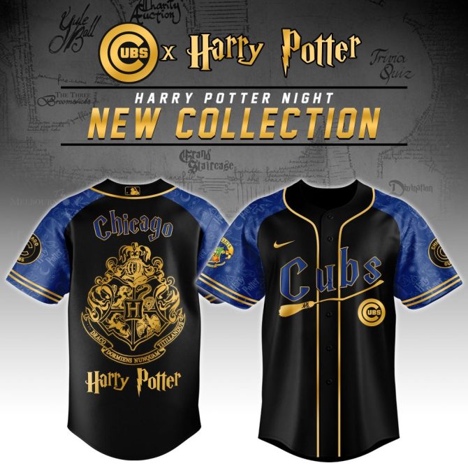 Chicago Cubs X Harry Potter Jersey - Limited Edition Hogwarts Night Collection