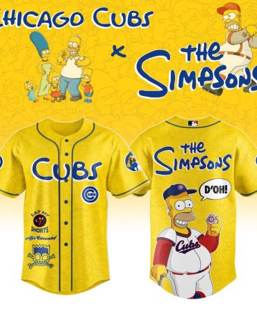 Limited Edition Chicago Cubs X The Simpsons Jersey - Iconic Crossover Apparel