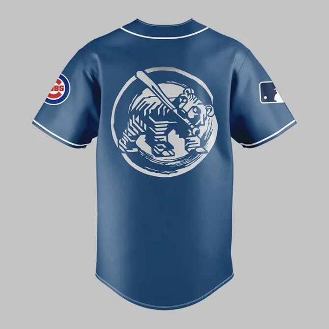 Limited Edition Cubs Tokyo Baseball Jersey – Stylish Blue With Unique Graphics - Image 3