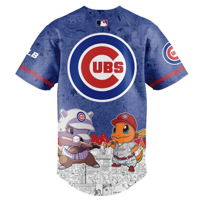 Exclusive Cubs X Pokémon Baseball Jersey - Limited Edition Fan Gear - Image 3