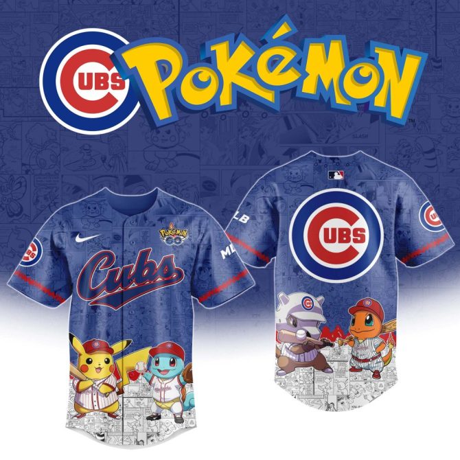 Exclusive Cubs X Pokémon Baseball Jersey - Limited Edition Fan Gear