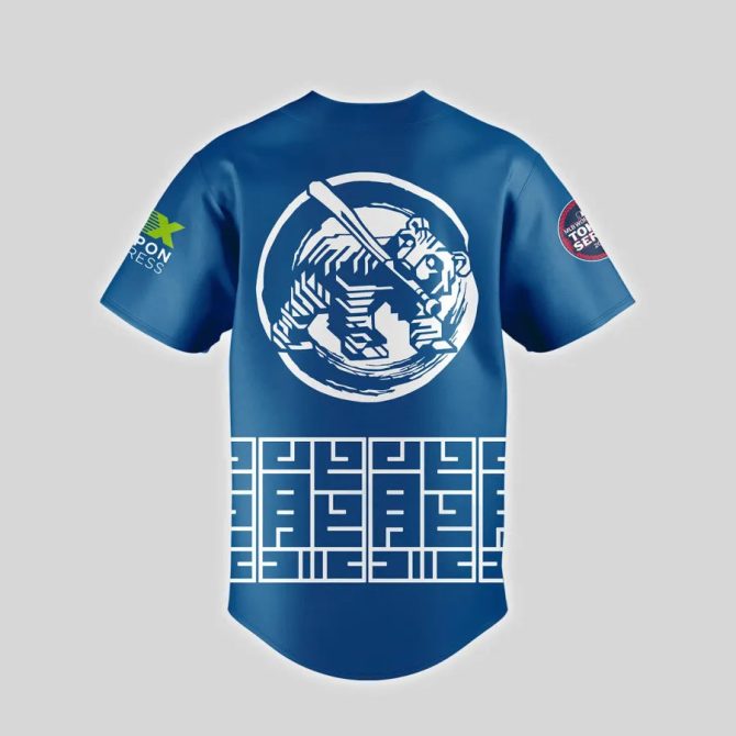 Limited Edition Blue Samurai Baseball Jersey – Authentic Design, Perfect For Fans! - Image 3