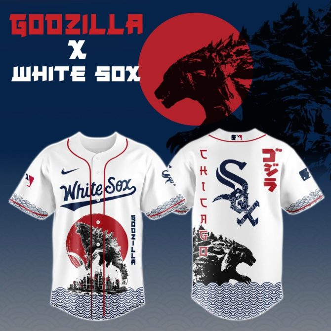 Limited Edition Godzilla X White Sox Jersey - Unique Design For Fans!