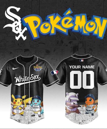 Customizable White Sox X Pokémon Jersey – Limited Edition, Add Your Name!