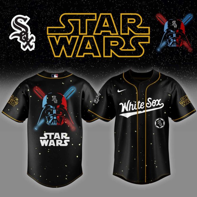 Limited Edition Star Wars X White Sox Jersey - Iconic Darth Vader Design