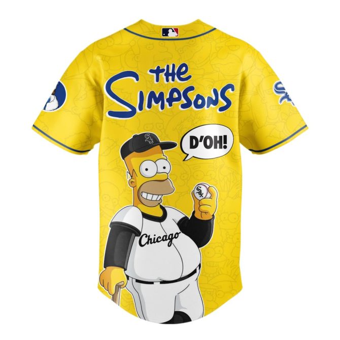 Limited Edition Chicago White Sox X Simpsons Jersey – Unique Homer Design! - Image 3