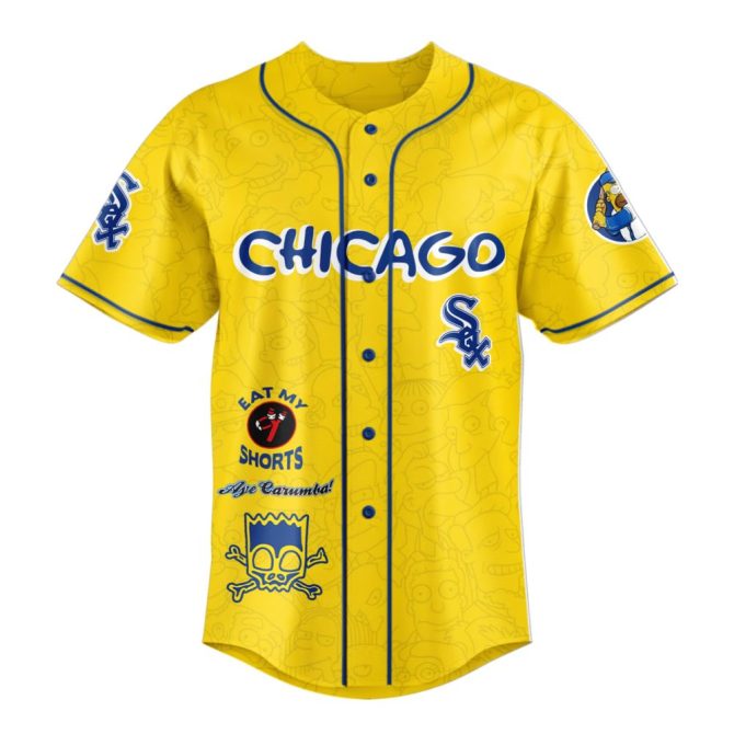Limited Edition Chicago White Sox X Simpsons Jersey – Unique Homer Design! - Image 2