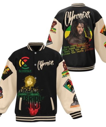 Chronixx Reggae Varsity Jacket – Stylish Rasta Design, Limited Edition Fashion