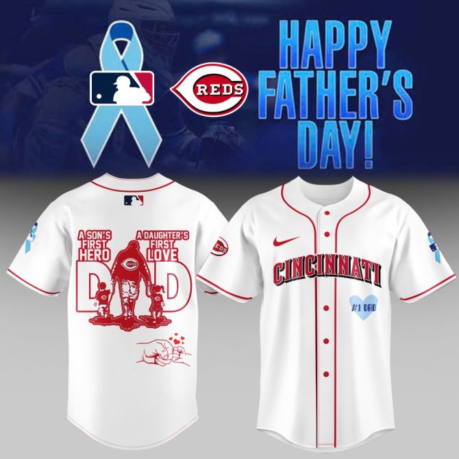 Celebrate Dad With Cincinnati Reds Father'S Day Jersey – A Son'S Hero, A Daughter'S Love, Perfect Gift!