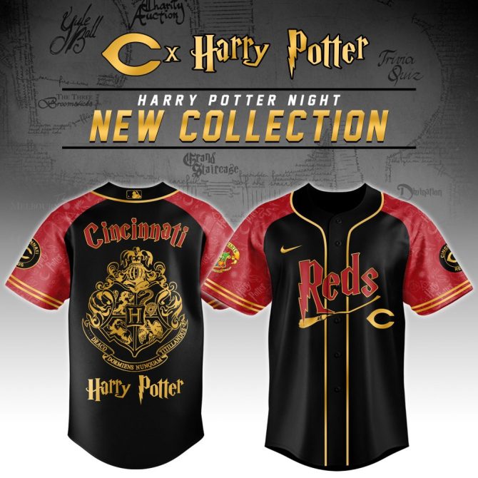 Harry Potter X Cincinnati Reds Jersey – Limited Edition Collector'S Item For Fans!