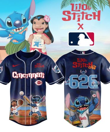 Lilo & Stitch X Mlb Cincinnati Reds Jersey - Limited Edition Fan Gear
